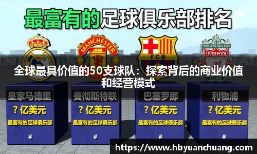 全球最具价值的50支球队：探索背后的商业价值和经营模式